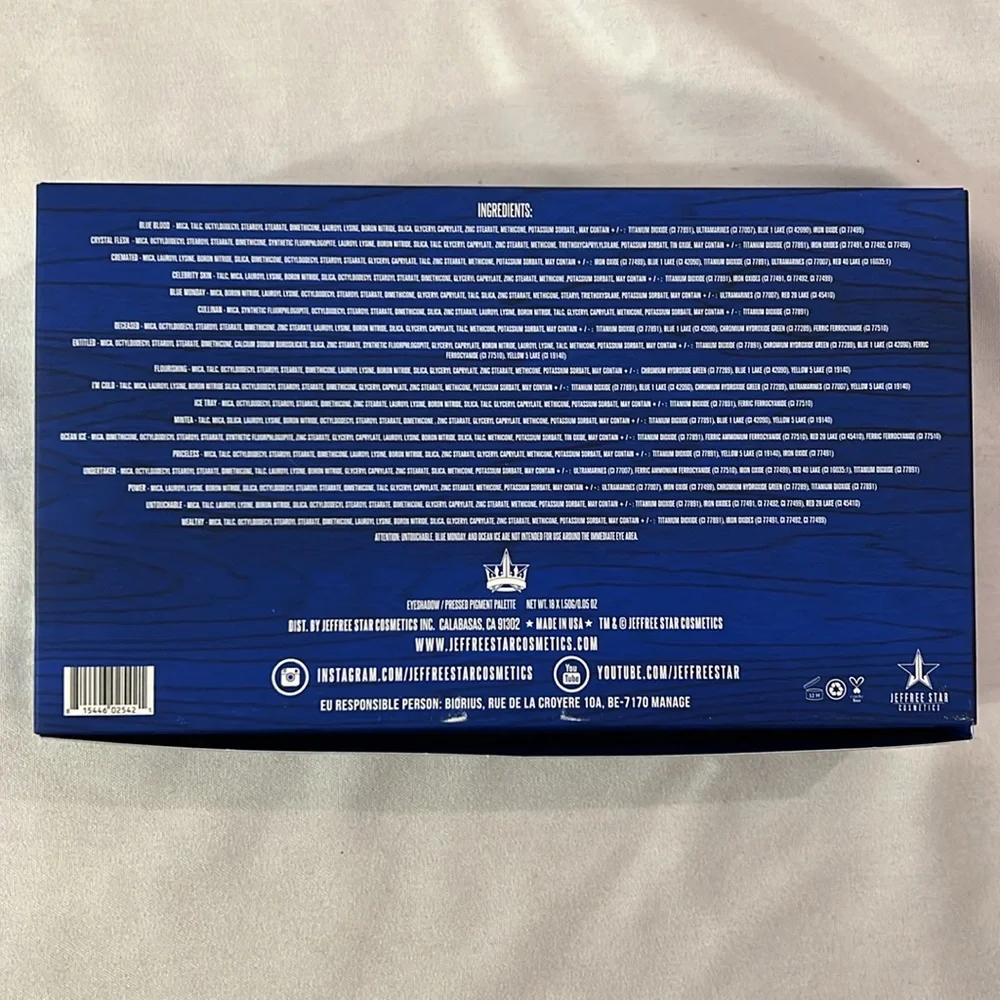 NIB! OOS! Blue Blood Palette by Jeffree Star - Picture 6 of 7